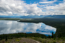 Kings Throne Hike With A View Of Kathleen Lake In Kluane National Park, Yukon, Canada