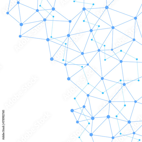 Abstract Networking Blue Modern Complex Web Connection Stock Vector 