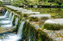Stepping Stones On The Shimna River, Tollymore Forest Park, Newcastle, Northern Ireland, Featured In Game Of Thrones