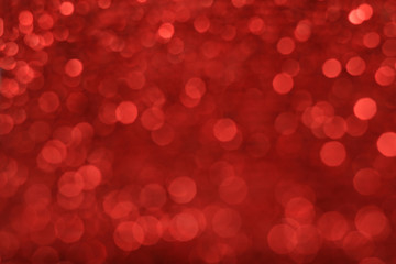 Red bokeh abstract Xmas background 