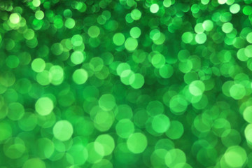 Wall Mural - Green abstract bokeh background