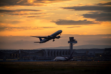 Wall Mural - Airplane taking off