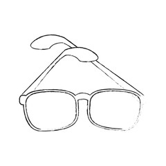 Glasses modern style icon vector illustration graphic design