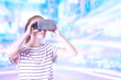 © Svetlana Radayeva - Young woman with wirtual reality glasses