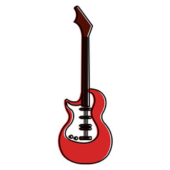 Wall Mural - electric guitar instrument isolated icon