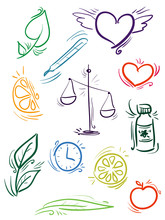 Health Doodle Icons