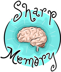 Wall Mural - Sharp Memory Icon Illustration