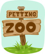 Petting Zoo Sign Board