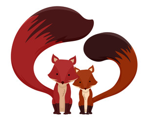 Poster - Romance Foxes Couple