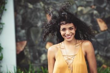 Wall Mural - Cheerful young woman