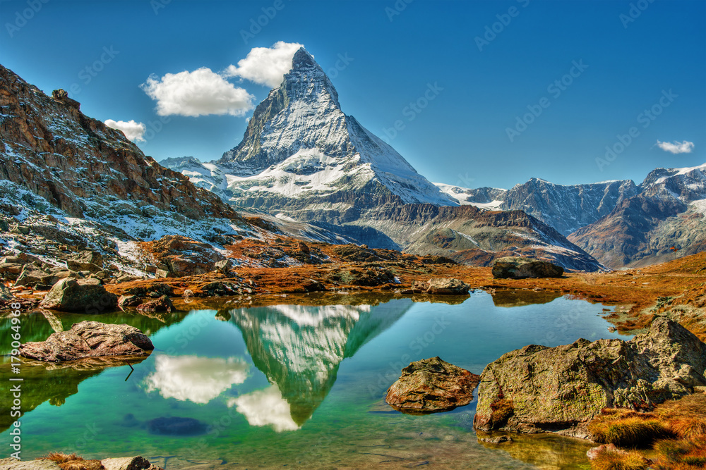Matterhorn, Switzerland - obrazy, fototapety, plakaty 