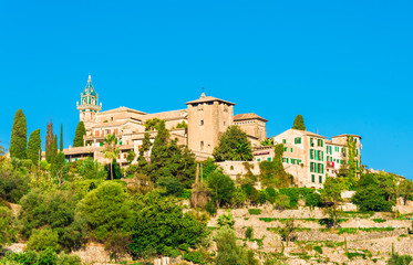 Wall Mural - Charterhouse or Royal Carthusian Monastery of Valldemossa village, Palma Mallorca, Spain