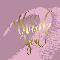 Wall Mural - thank you hand lettering inscription