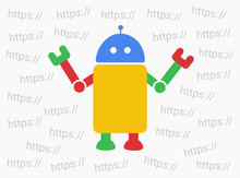 Bot And Web Robot Is Choosing Internet Domain - Indexation And Finding Of Pages And Webpages On Online Net And Www Site. Process Of Web Search Engine Service. Vector Illustration