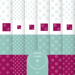  CHRISTMAS PATTERN COLLECTION. SNOW FLAKES EDITION.
contains modifiable elements.