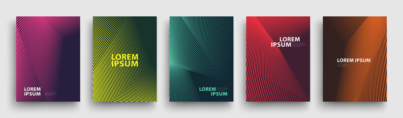 Simple Modern Covers Template Design. Set of Minimal Geometric Halftone Gradients for Presentation, Magazines, Flyers, Annual Reports, Posters and Business Cards. Vector EPS 10