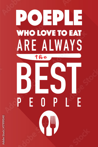 Cuadros en Lienzo Food related typographic quote,Wall art cooking print