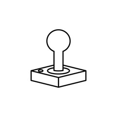Poster - Joystick icon. Simple line games icon. Can be used as web element, playing design icon