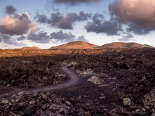 Path Through Alien Lava Fields