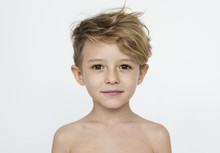 Portrait Of A Cute Little Boy