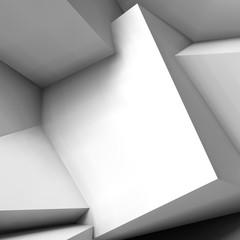Aufkleber - Abstract geometric background with overlapping cubes