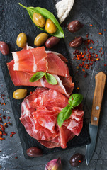 Canvas Print - smoked parma ham