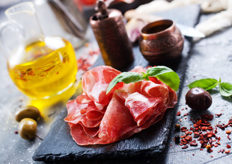 Wall Mural - smoked parma ham