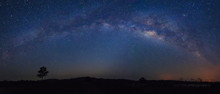 Detail Of The Milky Way, Panoramic View UltraWide 21:9 Resolution