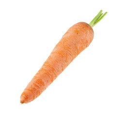 Canvas Print - carrot isolated on white background closeup