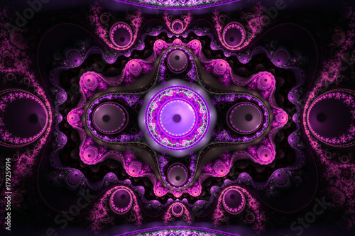 Geometric fractal shape can illustrate daydreaming imagination psychedelic sp...