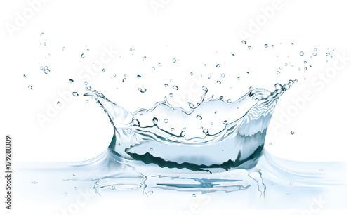 Obrazy woda  wektor-korona-plusk-wody