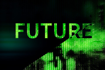 Wall Mural - Green future background