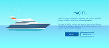 Yacht Rent Advertisement Poster Web Page Design