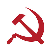 Hammer And Sickle Communism Sign. USSR Symbol. Vector Illustration