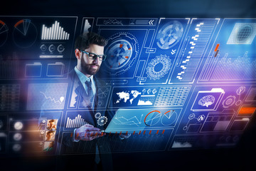 Poster - Innovation and media concept