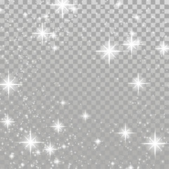 Wall Mural - christmas flash concept silver white light shimmering effect