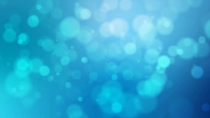 Poster - 4k blue abstract abstract background with blur bokeh and lighting effect