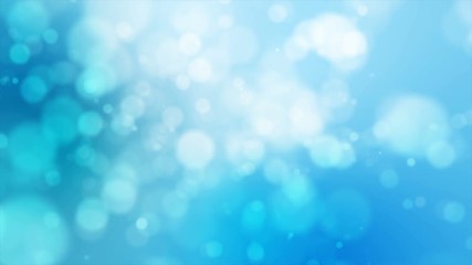 Poster - 4k blue abstract abstract background with blur bokeh and lighting effect
