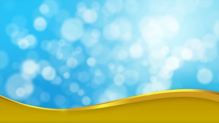 Poster - 4k blue abstract abstract background with blur bokeh and lighting effect
