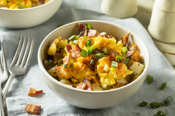 Wall Mural - Homemade Egg and Potato Breakfast Bowl