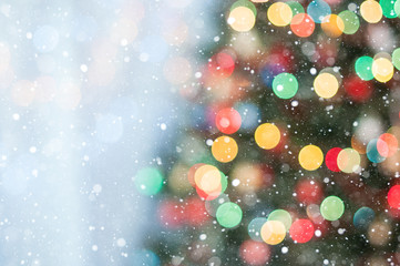Christmas tree bokeh