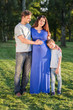 © haveseen - Happy pregnant family of three expecting new baby