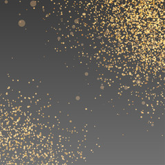 Wall Mural - Bright golden dust particle abstract background