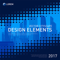 Wall Mural - Modern abstract geometry background for investment
