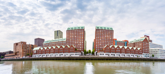 Fototapete - Panorama Rotterdam, Holland