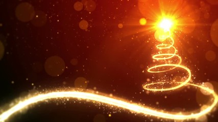 Wall Mural - christmas tree lights on red background with copy space for text placeholder.