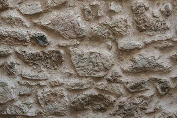 Granite texture, stone wall surface closeup