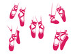 action point of ballet dancer feet or shoes