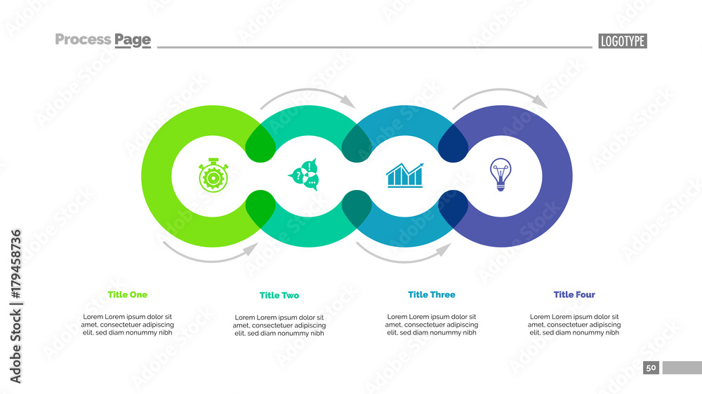 Cycle Diagram with Four Elements Stock Vector | Adobe Stock