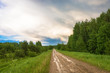 © Valery Smirnov - Dirt road on a rainy day.